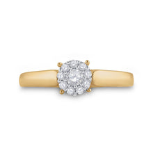 Load image into Gallery viewer, Captivating Love Story | 10kt Yellow Gold Round Diamond Solitaire Bridal Wedding Engagement Ring 1/5 Cttw - Splendid Jewellery