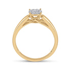 Captivating Love Story | 10kt Yellow Gold Round Diamond Solitaire Bridal Wedding Engagement Ring 1/5 Cttw - Splendid Jewellery