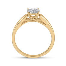 Load image into Gallery viewer, Captivating Love Story | 10kt Yellow Gold Round Diamond Solitaire Bridal Wedding Engagement Ring 1/5 Cttw - Splendid Jewellery