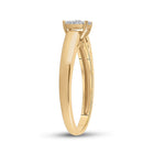 Captivating Love Story | 10kt Yellow Gold Round Diamond Solitaire Bridal Wedding Engagement Ring 1/5 Cttw - Splendid Jewellery