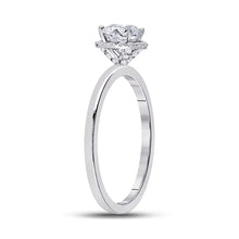 Load image into Gallery viewer, Captivating Love Story | 14kt White Gold Round Diamond Solitaire Bridal Wedding Engagement Ring 7/8 Cttw | Splendid Jewellery Front View from Splendid Jewellery