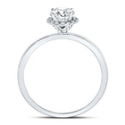 Captivating Love Story | 14kt White Gold Round Diamond Solitaire Bridal Wedding Engagement Ring 7/8 Cttw | Splendid Jewellery Top View from Splendid Jewellery