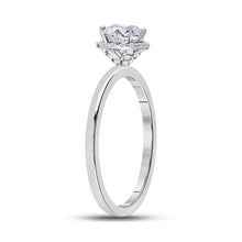 Load image into Gallery viewer, Captivating Love Story | 14kt White Gold Round Diamond Solitaire Bridal Wedding Engagement Ring 7/8 Cttw | Splendid Jewellery - Splendid Jewellery