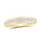 Captivating Love Story | Luxurious 10kt Yellow Gold His Hers Round Diamond Halo Matching Wedding Set 1 - 3/4 Cttw - Splendid Jewellery