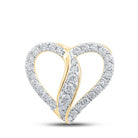 Captivating Love Symbol Diamond Pendant in 10kt Yellow Gold - Splendid Jewellery
