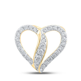 Captivating Love Symbol Diamond Pendant in 10kt Yellow Gold - Splendid Jewellery
