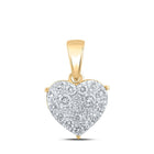 Captivating Love Symbol Diamond Pendant in 10kt Yellow Gold - Splendid Jewellery