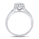 Captivating Love's Embrace 14kt White Gold Round Diamond Solitaire Bridal Wedding Engagement Ring - Splendid Jewellery