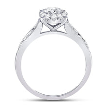 Load image into Gallery viewer, Captivating Love's Embrace 14kt White Gold Round Diamond Solitaire Bridal Wedding Engagement Ring - Splendid Jewellery