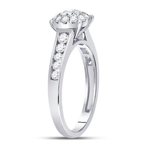 Captivating Love's Embrace 14kt White Gold Round Diamond Solitaire Bridal Wedding Engagement Ring - Splendid Jewellery