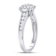Load image into Gallery viewer, Captivating Love's Embrace 14kt White Gold Round Diamond Solitaire Bridal Wedding Engagement Ring - Splendid Jewellery