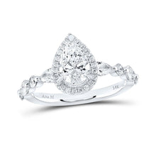 Load image into Gallery viewer, Captivating Love's Embrace Diamond Halo Bridal Wedding Ring - Splendid Jewellery