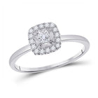 Captivating Love's Embrace Diamond Halo Promise Ring - Splendid Jewellery