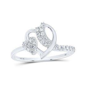 Captivating Love's Embrace Diamond Heart Ring - Splendid Jewellery