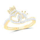 Captivating Love's Embrace Diamond Heart Ring product  Top View from Splendid Jewellery