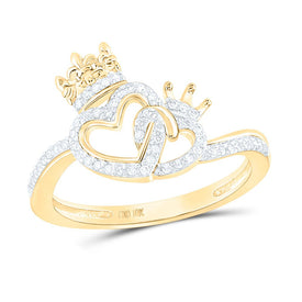 Captivating Love's Embrace Diamond Heart Ring product  Top View from Splendid Jewellery