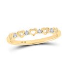 Captivating Love's Embrace Diamond Heart Ring product  Top View from Splendid Jewellery