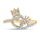 Captivating Love's Embrace Diamond Heart Ring product Top View from Splendid Jewellery