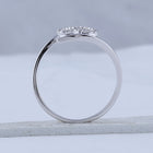 Captivating Love's Embrace Diamond Heart Ring Side View 2 from Splendid Jewellery