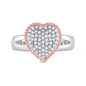 Captivating Love's Embrace Diamond Heart Ring - Splendid Jewellery