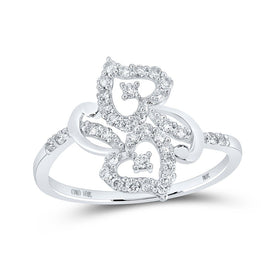 Captivating Love's Embrace Diamond Heart Ring - Splendid Jewellery