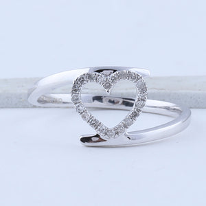 Captivating Love's Embrace Diamond Heart Ring - Splendid Jewellery