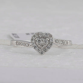Captivating Love's Embrace Diamond Heart Ring - Splendid Jewellery