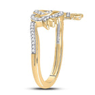 Captivating Love's Embrace Diamond Heart Ring product Side View 2 from Splendid Jewellery