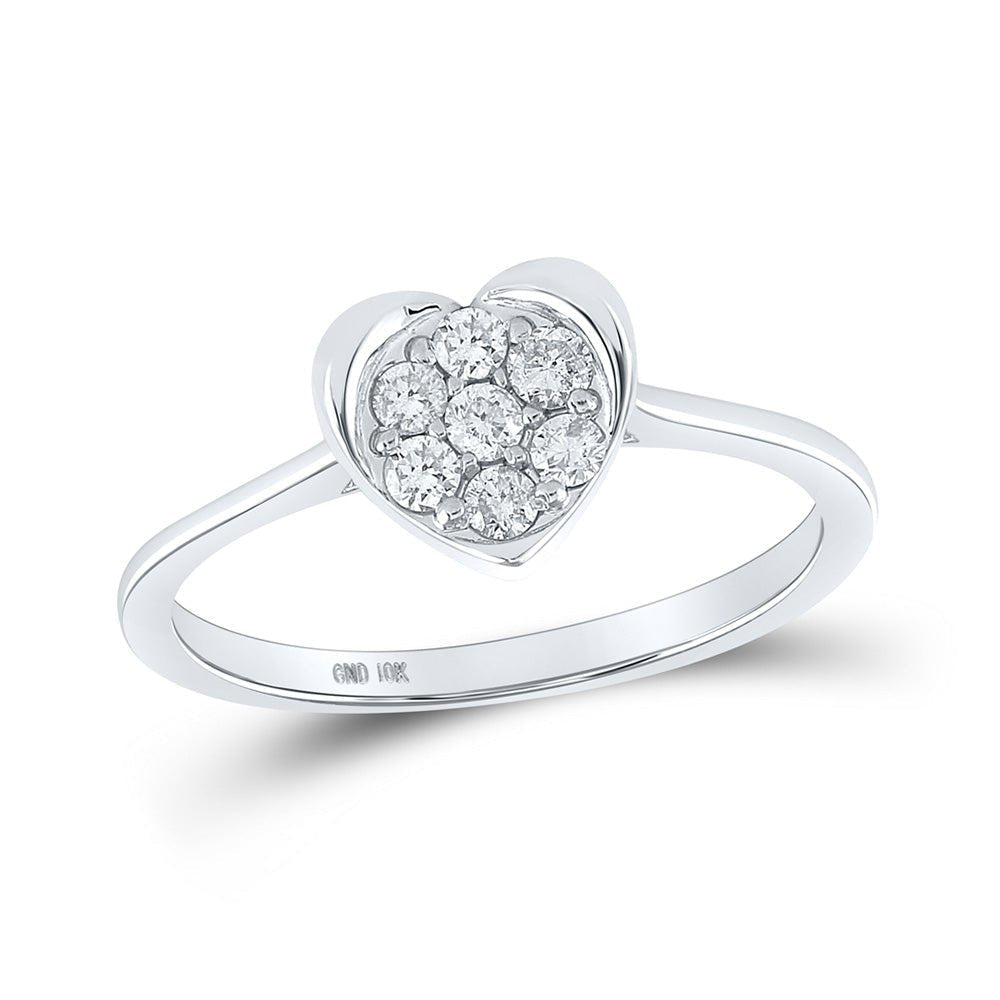 Captivating Love's Embrace Diamond Heart Ring - Splendid Jewellery