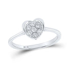 Captivating Love's Embrace Diamond Heart Ring - Splendid Jewellery