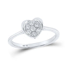 Captivating Love's Embrace Diamond Heart Ring - Splendid Jewellery