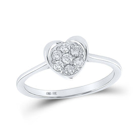 Captivating Love's Embrace Diamond Heart Ring - Splendid Jewellery