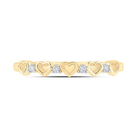 Captivating Love's Embrace Diamond Heart Ring product Top View from Splendid Jewellery