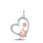 Captivating Love's Embrace Diamond Pendant - Alternate view 1 from Splendid Jewellery