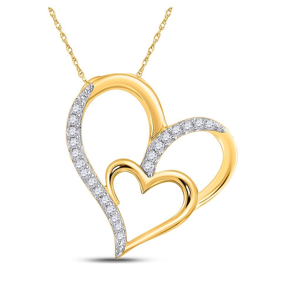 Captivating Love's Embrace Diamond Pendant - Splendid Jewellery