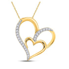 Captivating Love's Embrace Diamond Pendant - Splendid Jewellery