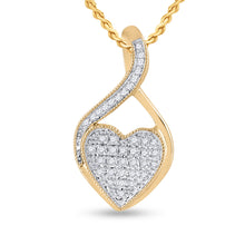 Load image into Gallery viewer, Captivating Love&#39;s Embrace Diamond Pendant  Top View from Splendid Jewellery