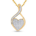 Captivating Love's Embrace Diamond Pendant  Top View from Splendid Jewellery