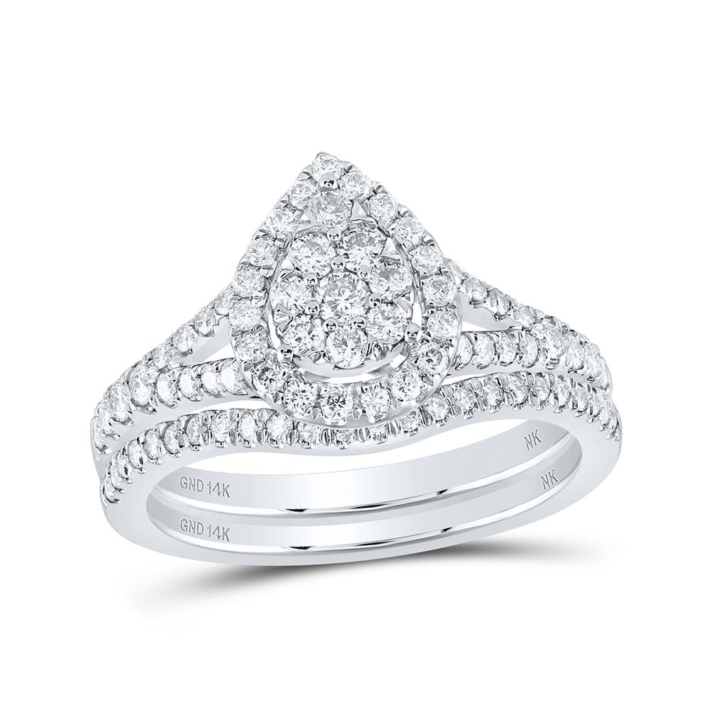 Captivating Love's Embrace Diamond Wedding Ring Band Set - Splendid Jewellery