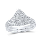 Captivating Love's Embrace Diamond Wedding Ring Band Set - Splendid Jewellery