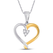 Load image into Gallery viewer, Captivating &quot;Love&#39;s Eternal Embrace&quot; Diamond Heart Pendant  Top View from Splendid Jewellery