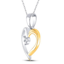 Load image into Gallery viewer, Captivating "Love's Eternal Embrace" Diamond Heart Pendant - Splendid Jewellery