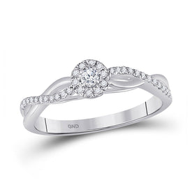 Captivating Love's Promise 10kt White Gold Diamond Solitaire Ring - Splendid Jewellery