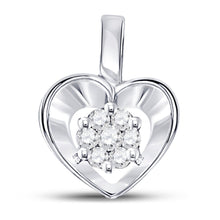 Load image into Gallery viewer, Captivating Love&#39;s Radiance Diamond Pendant  Top View from Splendid Jewellery