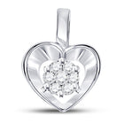 Captivating Love's Radiance Diamond Pendant  Top View from Splendid Jewellery