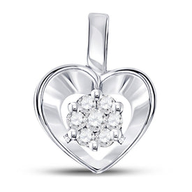Captivating Love's Radiance Diamond Pendant  Top View from Splendid Jewellery