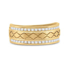 Captivating name: "Radiant Brilliance 14kt Yellow Gold Men's Diamond Wedding Band Ring" - Splendid Jewellery