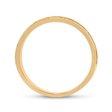 Load image into Gallery viewer, Captivating name: &quot;Radiant Brilliance 14kt Yellow Gold Men&#39;s Diamond Wedding Band Ring&quot; - Second Side View