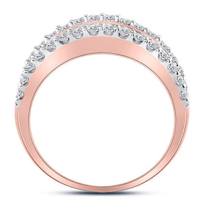 Captivating Rose Gold Brown Diamond Band Ring - Splendid Jewellery