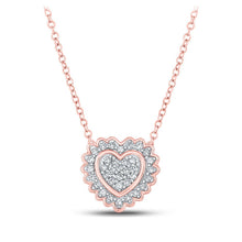 Load image into Gallery viewer, Captivating Rose Gold Diamond Heart &amp; Love Symbol Pendant - Splendid Jewellery